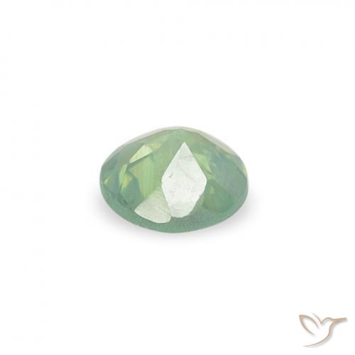 Alexandrita Verde claro natural de 0.11 ct, Redondo, VS-SI