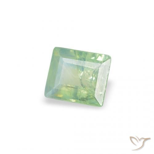 Alexandrita Verde amarillo muy claro natural de 0.15 ct, Corte Baguette, SI