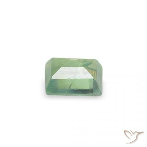Alexandrita Verde amarillo muy claro natural de 0.15 ct, Corte Baguette, SI