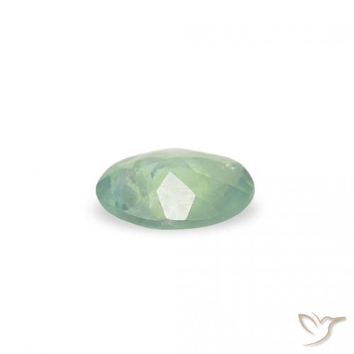 Alexandrita Verde amarillo muy claro natural de 0.07 ct, Ovalada, VS-SI