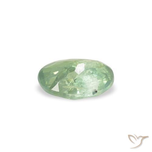 Alexandrita Verde muy claro natural de 0.49 ct, Ovalada, SI
