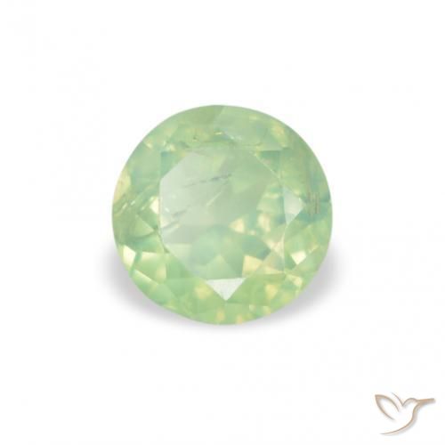 Alexandrita Verde pera pálido natural de 0.28 ct, Redondo, VS-SI