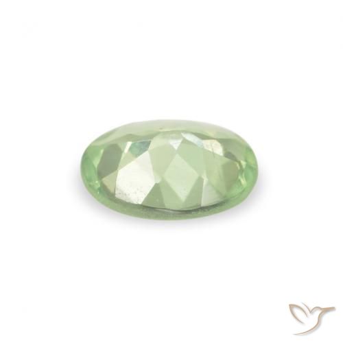 Alexandrita Verde amarillo natural de 0.17 ct, Ovalada, VS