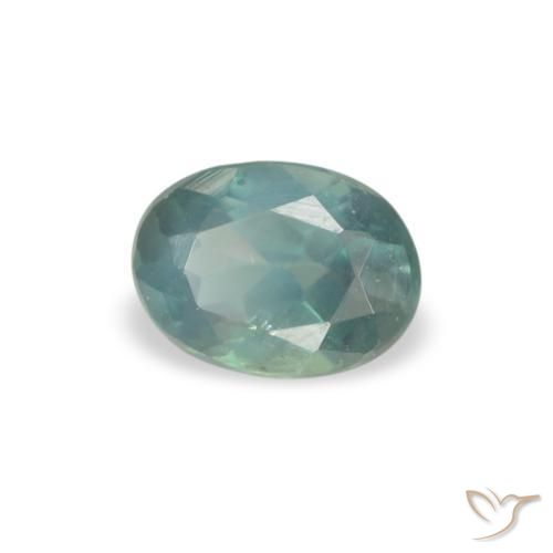 Alexandrita Verde medio natural de 0.21 ct, Ovalada, VS