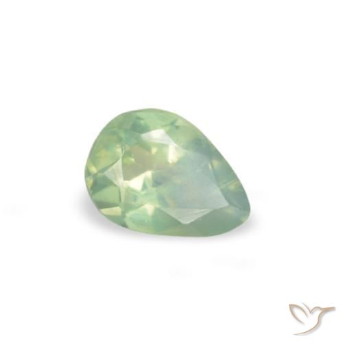 Alexandrita Verde amarillo natural de 0.13 ct, En forma de pera, VS