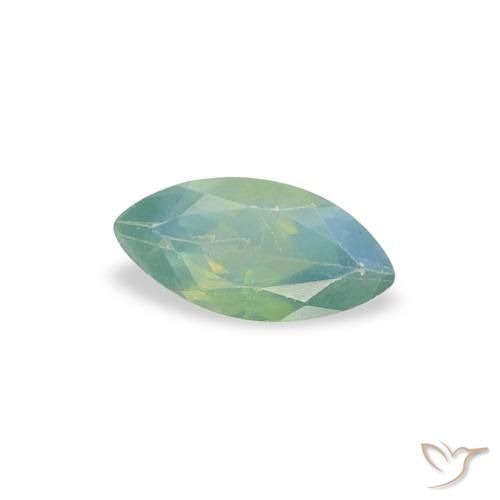 Alexandrita Tono azul verde natural de 0.20 ct, Marquesa, VVS-VS