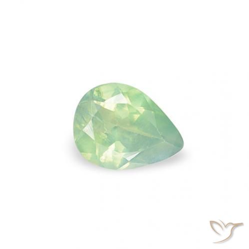 Alexandrita Verde claro natural de 0.09 ct, En forma de pera, VS