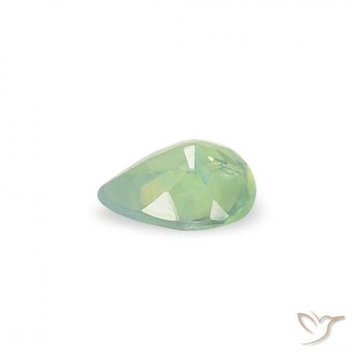 Alexandrita Verde claro natural de 0.09 ct, En forma de pera, VS
