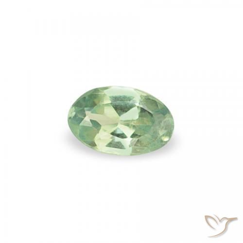 Alexandrita Medium Light-Green natural de 0.06 ct, Ovalada, VS