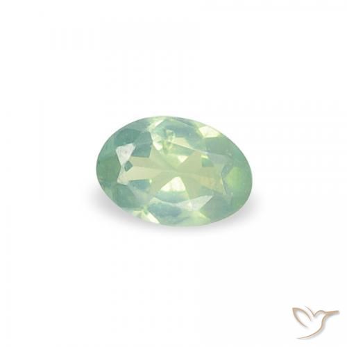 Alexandrita Verde azulado natural de 0.07 ct, Ovalada, VS