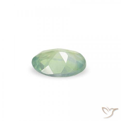 Alexandrita Verde azulado natural de 0.07 ct, Ovalada, VS