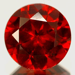 granate almandino Roja natural de 1.14 ct, Corte Redondo, VS