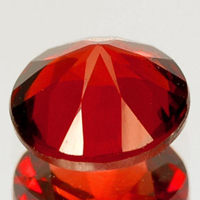 granate almandino Roja natural de 1.14 ct, Corte Redondo, VS
