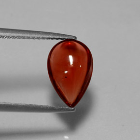 granate almandino Roja Anaranjada natural de 2.34 ct, Transparente, Transparente / Translúcido