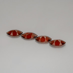 Gemas de granate almandino Roja Anaranjada natural de  ct, Marquesa, VS