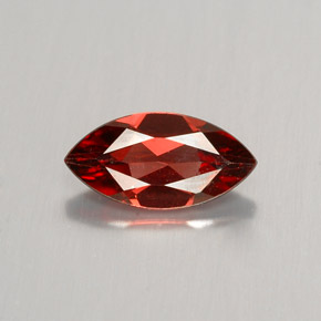 granate almandino Roja Anaranjada natural de 1.26 ct, Marquesa, VVS-VS