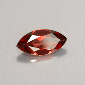 granate almandino Roja Anaranjada natural de 1.26 ct, Marquesa, VVS-VS