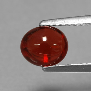 Granate almandino rojo natural de 1,44 ct, corte óvalo, translúcido