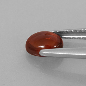 Granate almandino rojo natural de 1,02 ct, corte óvalo, translúcido