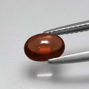 Granate almandino rojo natural de 1,02 ct, corte óvalo, translúcido