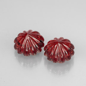 Gemas de granate almandino Roja natural de  ct, Forma elegante, Translúcido