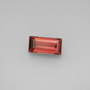 Granate almandino rojo natural de 1,08 ct, baguette, VVS-VS