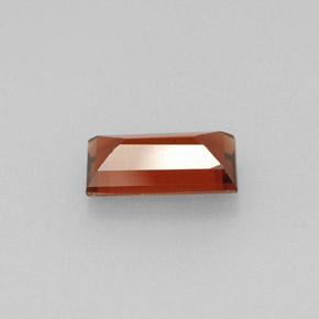 Granate almandino rojo natural de 1,04 ct, baguette, VVS-VS