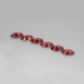 Gemas de granate almandino rojo natural de  ct, marquesa, VVS-VS