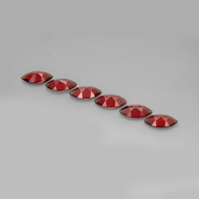 Gemas de granate almandino Roja natural de  ct, Marquesa, VVS-VS