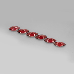 Gemas de granate almandino Roja natural de  ct, Marquesa, VVS-VS