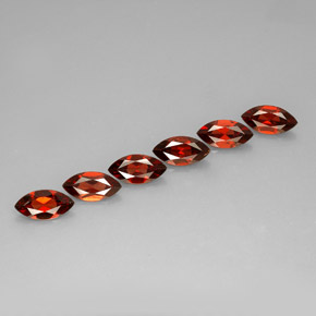 Gemas de granate almandino rojo natural de  ct, marquesa, VVS-VS