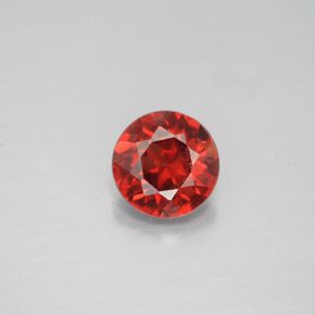granate almandino Roja natural de 1.02 ct, Corte Redondo, VS