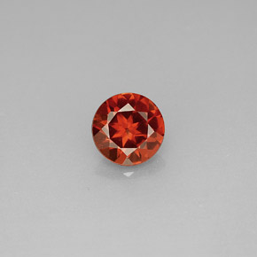 Granate almandino rojo natural de 0,99 ct, corte redondo, VS