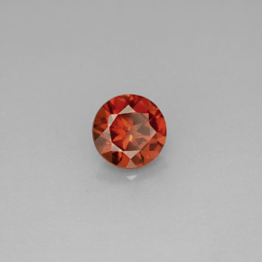 Granate almandino rojo natural de 0,99 ct, corte redondo, VS