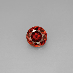 Granate almandino rojo natural de 0,98 ct, corte redondo, VS