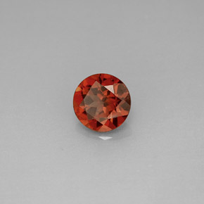 Granate almandino rojo natural de 0,98 ct, corte redondo, VS