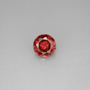 granate almandino Roja natural de 0.97 ct, Corte Redondo, VS