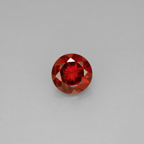 Granate almandino rojo natural de 0,96 ct, corte redondo, VS