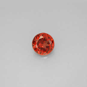 Granate almandino roja natural de 1,01 ct, corte redondo, VS