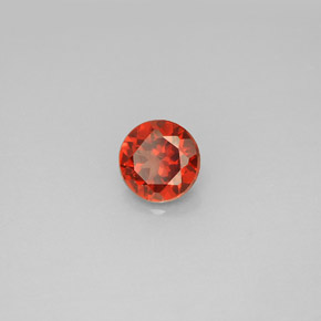 Granate almandino roja natural de 1,01 ct, corte redondo, VS