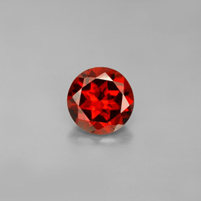 Granate almandino rojo natural de 1,57 ct, corte redondo, VS