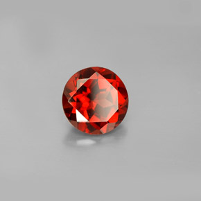 Granate almandino rojo natural de 1,57 ct, corte redondo, VS