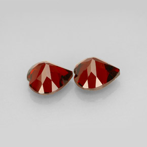 Gemas de granate almandino rojo natural de  ct, forma de corazón, VVS-VS