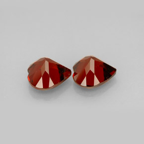 Gemas de granate almandino rojo natural de  ct, forma de corazón, VVS-VS