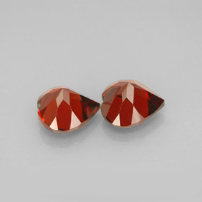 Gemas de granate almandino rojo natural de  ct, forma de corazón, VVS-VS