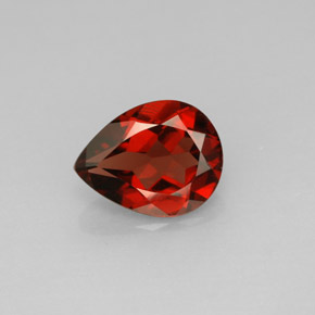 granate almandino Roja natural de 1.82 ct, En forma de pera, VS