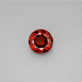 Granate almandino rojo natural de 1,46 ct, corte redondo, VVS-VS