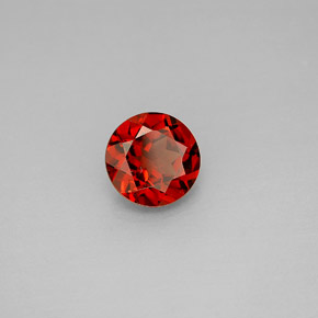 Granate almandino rojo natural de 1,46 ct, corte redondo, VVS-VS