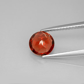Granate almandino rojo natural de 1,46 ct, corte redondo, VVS-VS