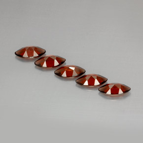 Gemas de granate almandino rojo natural de  ct, marquesa, VS